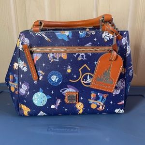 Disney Dooney & and Bourke WDW 50th Anniversary Park Icons Satchel Purse NWT